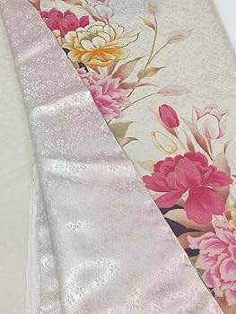 振袖 仮絵羽 刺繍 金彩 銀通し 紋意匠 正絹 未仕立て品 八掛付き 振袖 仮絵羽 刺繍 金彩 銀通し 紋意匠 正絹 未仕立て品 八掛付き